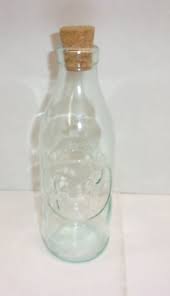 Absolutely Pure Milk Bottle Made In Italy Embossed Cow On Back Cork | eBay