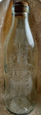 Vintage Glass Milk Bottle, 'absolute Pure Milk', Vetreria Etrusca, Made in Italy, 1960s-1970s - Etsy