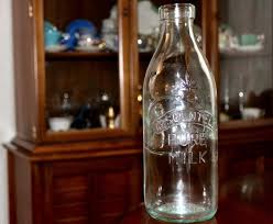 Vintage Glass Milk Bottle ~ Absolutely Pure Milk ~ Made in Italy - Etsy