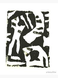 "Monotype #8: Tiger Stripes" Poster for Sale by artistoutfitter ...