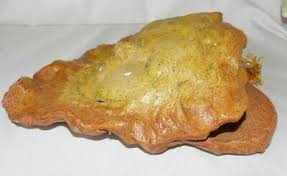 Handcrafted Studio Pottery Woman's Face Wall Pocket Yellow ...