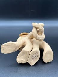 Susan Press Animated Bride and Groom Clay Art Figurine 1992 ...