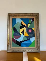 VIntage Abstract Painting — counter-space