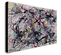 Jackson Pollock Number 34 - Canvas Wall Art Framed Print - Various Sizes | eBay