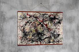 Jackson Pollock "number 34" - Abstract Expressionism Reproduction | Premium Canvas Art | Framed Canvas Wall Art - Etsy