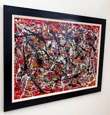 Michael Schofield Abstract Large Oil on Canvas by Michael Schofield, Framed & Signed | Chairish