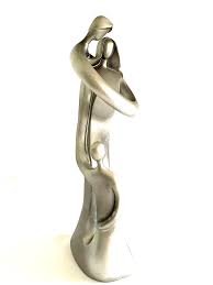 Vintage Family of 3 Sculpture Statue Abstract 10x3.75” | eBay