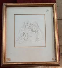 NAHUM GUTMAN (1898-1980), Rare Lithography, Figures, Signed, A.P, Semi Abstract | eBay