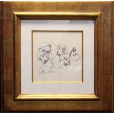 Sunol Alvar "Untitled" Original Lithograph With Custom Frame Unsigned | Chairish