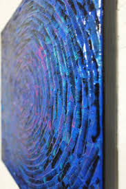 ▷ Éclat concentrique rose bleu by Jonathan Pradillon, 2025 | Cotton Painting | Artsper