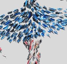 Beautiful Japanese 55" Sakura Cherry & Dancing Ballerina, Beautiful Relaxing Composition, Textured Art by Koby Feldmos - Etsy