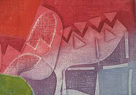 GERARD FITREMANN : Abstract, Colored, Collograph, "Velo Pliant" / #52 of 90 | eBay