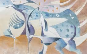 George Cannon (b.1930) - 20th Century Watercolour, Hound Dog and Frightened Bird | eBay