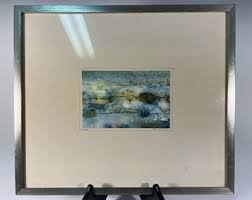 Fine American Abstract Watercolor on Paper Signed James ...