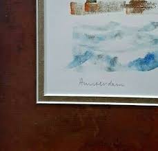 Lika Tov Collagraph "Amsterdam" Signed Numbered 1/1975--Framed--Israeli Artist | eBay