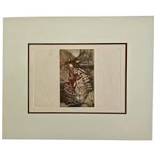 Adina Rabinowitz, Fall Leaves Embossed Etching Limited Edition. For Sale at Ruby Lane