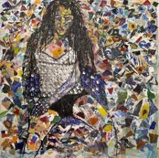 Haleh Mashian - "Momentum" abstract figurative colorful mixed media artwork For Sale at 1stDibs | momentum paint