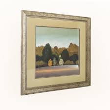 Framed Pulliam Treeline Painting | Chairish