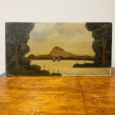 1920s Nicaraguan Painting of Managua Cove | Military Provenance – Mad Van Antiques