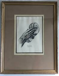 Timothy Phillips STUDY FOR STRINGS CELLO Orig. Pen and Ink ...