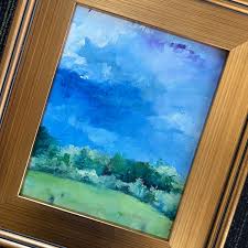 Vintage Impressionist Oil Painting Landscape | Eastern Sky Plein Air | Grand Millennial Home Decor - Etsy