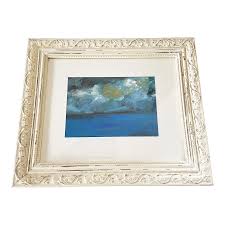 Abstract Acrylic Landscape on Paper /Fenêtre /Framed by Yjr | Chairish