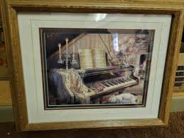 Copy of J Gibson Piano Painting w/ Original Vintage Frame | eBay