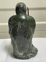 VTG Inuit Seal Hunter Figurine - A WOLF ORIGINAL - Edmund Wolf, Inuit Eskimo Art | eBay