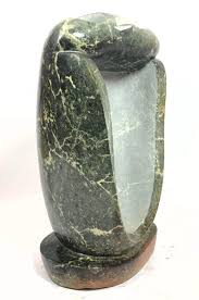 Sold at Auction: SYDNEY MAJENGWA CARVED STONE FIGURAL OWL SCULPTURE. HEA