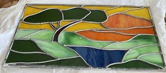 vintage stained glass window Beautiful Multicolored ...