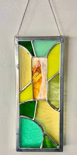 Portal 1 Small Stained Glass Panel | Camp Copeland Studio