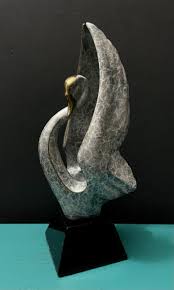 Alexsander Danel Icarus Studios Arching Swan Lake Bronze Wildlife Art Sculpture | eBay