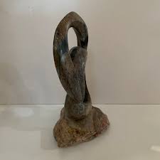 2000s Abstract Stone Carving | Chairish