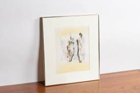 Framed Abstract Watercolor Painting — RESIDE