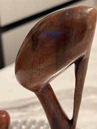 VTG Rare Beautiful African Handcrafted Wooden Mother & Child Sculpture - Estate | eBay