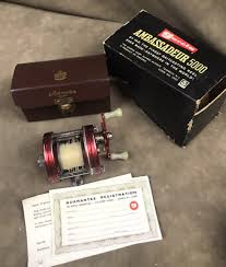 RARE AMBASSADEUR Reel 5000 Abu Garcia w Case Red # 107200 Early W ORIGINAL BOX | eBay
