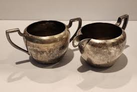 Vtg Taber And Tibbits Electroplated Silver Open Creamer And ...