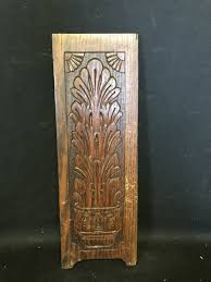 17” Carved Wood Pediment | eBay