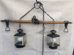 Vintage Horse Animal Yoke Converted Into A Hanging Light Fixture