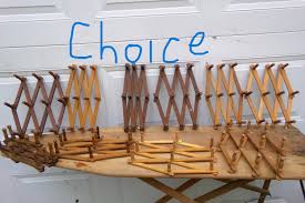 Accordion Wood Peg Rack Stained Vintage CHOICE - Etsy