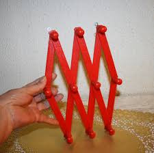 Vintage RARE! Plastic Accordion Coat Rack, Multi Retro ...