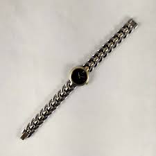 Seiko Quartz Watch, Navy Dial, Silver and Gold Tone Details ...