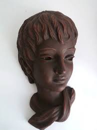 Wall Mask 60s, Pair Wall Mask Young Man Woman, Achatit ...