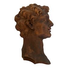 Antique Neo Classical Carved Wood Profile Silouhette | Chairish