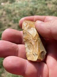 Highly Polished Uniface Adze St Louis Green Chert KY Arrowheads Indian Artifacts