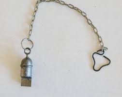 Vintage French Pewter Whistle Reproduction - Military Style ...