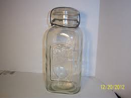 1920's Acme Shield Clear Half Gallon Fruit Jar Mason or ...