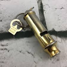 Vintage Anne Klein Retro Style Emergency Whistle Gold-Tone ...