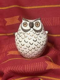 Signed JOYCE LENO Acoma Pottery Owl Pueblo Native American ...