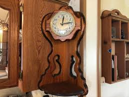 Sold at Auction: CORNER HANGING WALL CLOCK BATTERY OPERATED